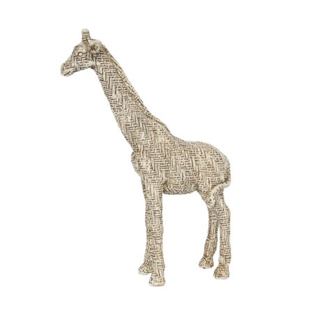 Dekorativ girafskulptur, polyresin, 19x7x28cm