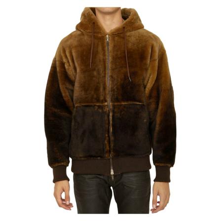 Salvatore Santoro Faux Fur & Shearling Jakke Brun, Herre