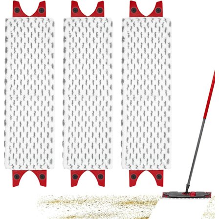 Pakke med 3 udskiftningsklude til Vileda Ultramax moppe - Udskiftning til Vileda moppe - Let at fastgøre - til fjernelse af snavsede pletter - 