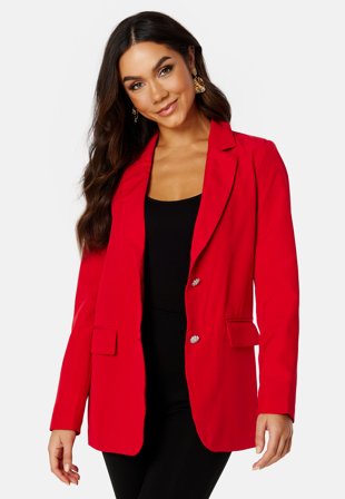 VILA Kammas Deco Loose Blazer Barbados Cherry Klær