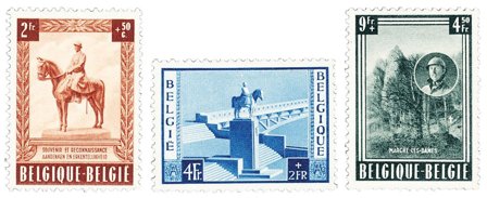 Belgien 1954 - OBP 938-40 - Ubrugt