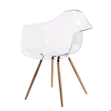 Stockholm Glasfåtölj transparent sits