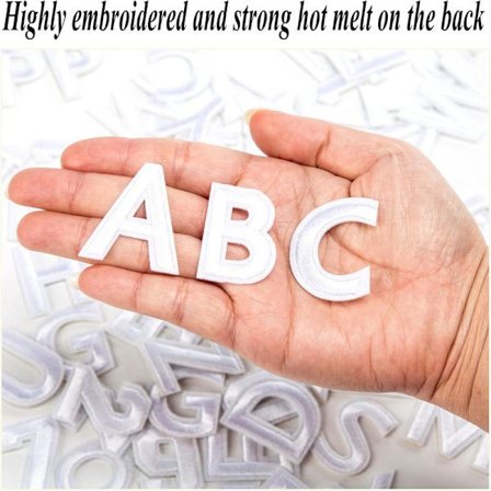 26-pak A-Z bogstav broderede strygemærker til tøj, kjoler