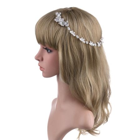 Hårbånd til kvinder bryllup diadem hvid