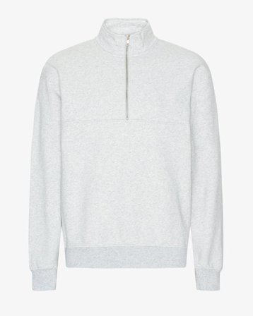 Organic Quarter Zip - Snow Melange - Male - XS