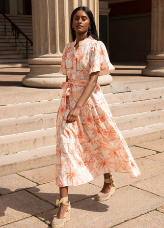 MISSMAYA - Gaia Dress Palm Tree - XS