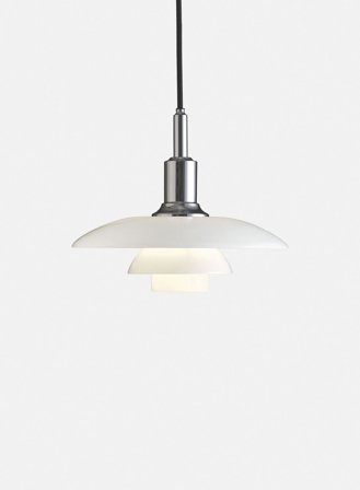 PH 3/2 taklampe - krom/opal