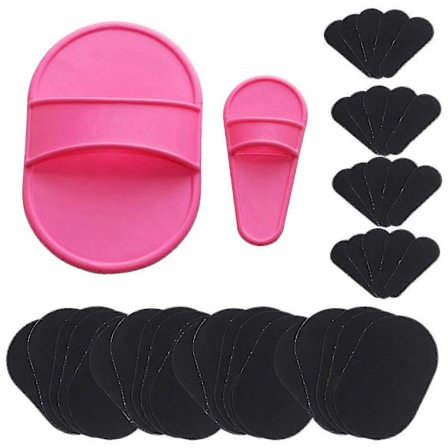 Eksfolierende hårfjerningssett med 40 pads for glatt hud på ben, armer, ansikt og overleppe – billige gaver