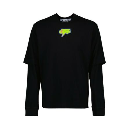 Off White Long Sleeve Tops svart, Herr, Herr, Storlek: L