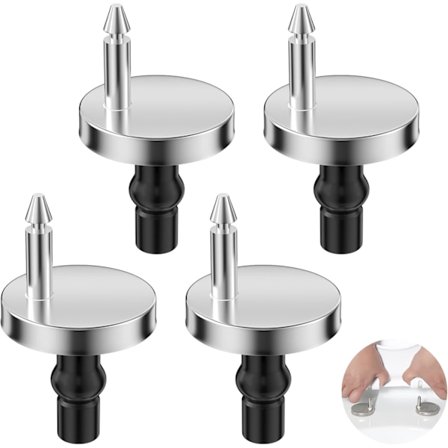 Toalettsetehengsler, gummiskruer, reservedeler for toalettlokk, toalettsetefester, hengslet toalettsetefeste, enkel installasjon