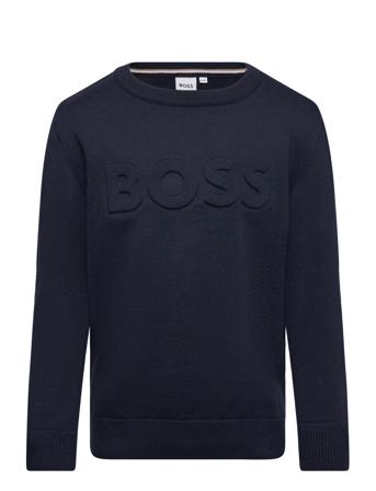 Pullover Tops T-shirts Long-sleeved T-shirts Navy BOSS