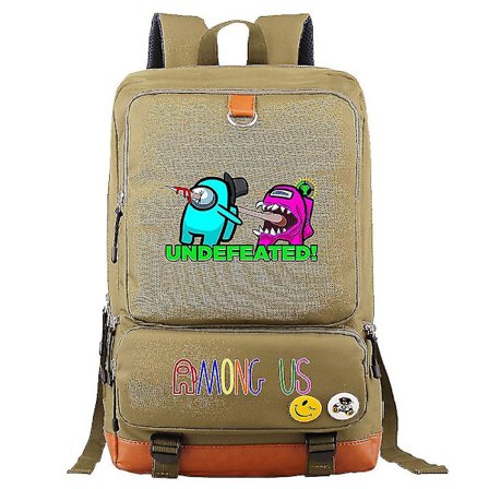 Among Us Ungdoms Student Skolväska Stor Kapacitet Ryggsäck 43 S(gul)