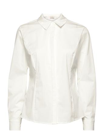 Fqoriana-Sh Langermet Skjorte Hvit FREE/QUENT