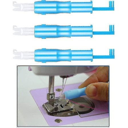 3 st Sömnadsnålsinförare, automatisk nålträdare i plast, sömnadsmaskin