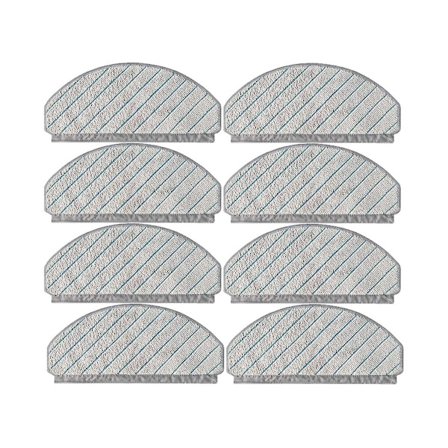 8 st Mop Pad Tillbehör för Deebot T10/t10 Plus Robotdammsugare Återanvändbara Mopdukar