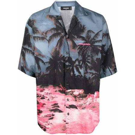 Dsquared2 Casual Shirts Blå, Herre Skjorter