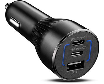 Andersson-Car Charger 2xUSB-C PD + 1xQC3.0 (95W)-Hurtiglad telefon og PC i bilen-Power-Mobilladere