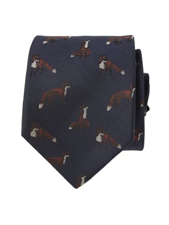 Chevalier - Dixter Silk Tie - Sidenslips med jaktmotiv