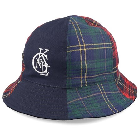 Kangol - Blauw bucket Hoed - Work Leisure Rev Casual Dark Blue Bucket @ Hatstore