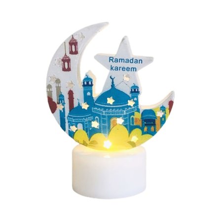 Ramadan LED Lys Lanterner Natlys LED Festlys Pynt Bar Rekvisitter Ferie Lys Udendørs Fest Dekorationer null - 5
