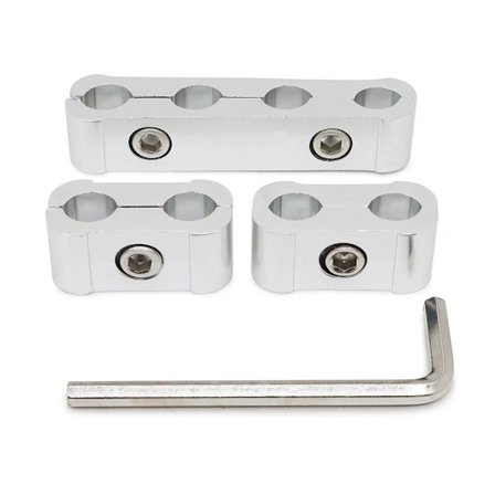 3 Stk/sett Bil Tennplugg Wire Klemme Separator SØLV SØLV