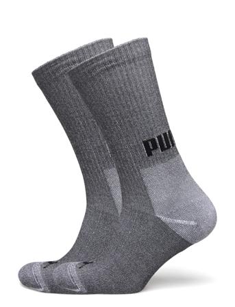 Puma Men Comfort Crew 2P Underwear Socks Regular Socks Grå PUMA*Betinget Tilbud