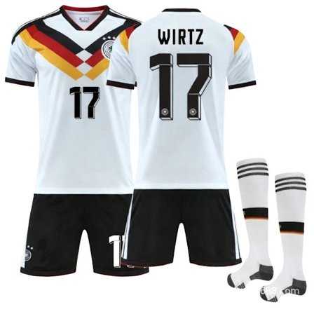Tyskland WIRTZ #17 2025/2026 Special Edition Kortarmet Fotballdrakt/Shorts/Sokker Sett Barn Ungdomsstørrelser