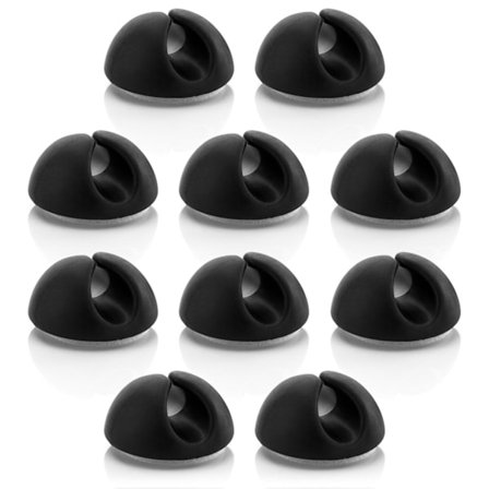 10x Kabelbindere Kabelholder Kabelstyring Kabelmontering Kabelarrangør f