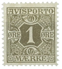 Danmark 1907 - Avisportomærke AFA 1 - Postfrisk