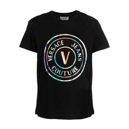 Versace Jeans Couture - T-shirts - Svart - Herr - Storlek: M, Herr, Storlek: M