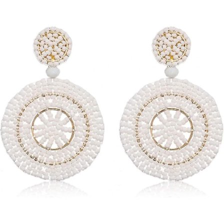 Perle Bar Drop Øreringe Til Kvinder Håndlavede Farverige Perle Øreringe