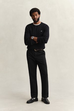 GANT Herren Regular Fit Classic Chinohose (40/30) Schwarz