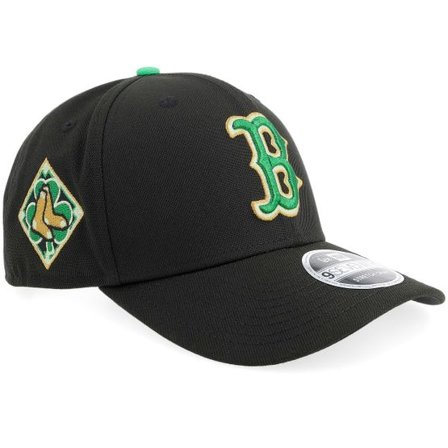 New Era - MLB Svart adjustable Keps - Boston Red Sox MLB Saint Patrick’s Day 9SEVENTY Black/Green Adjustable @ Hatstore