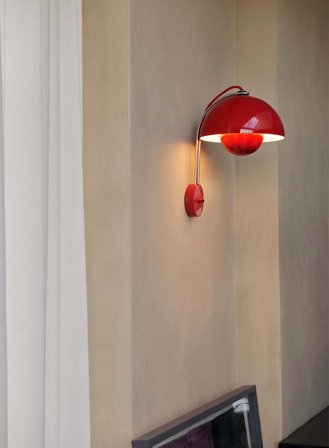 Flowerpot VP8 vegglampe - vermillion rød