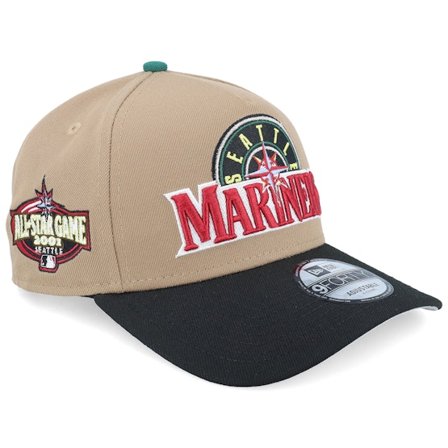 New Era - MLB Beige adjustable Czapka Z Daszkiem - Hatstore Exclusive x Seattle Mariners 9FORTY Khaki/Black A-Frame Adjustable @ Hatstore