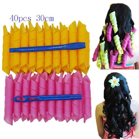 18pcs/set Heatless Non-Damaging Wave Formers Spiral Hair Curler Styling Tool Set Hair Curler DIY Hair Roller Styling Accessories