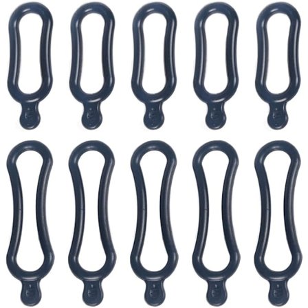 10 stk Sykkel Silikonbånd Sykkelholder Silikonrem for Lommelykter Mobiltelefoner Høyttalere Lysholder Sykkelstyre