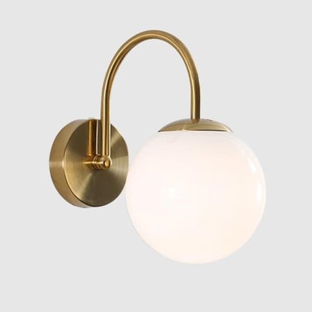 Væglampe Retro Industriel Væglampe 1/2/3 Lampehoveder Glas Glob Skærm Uden Pære