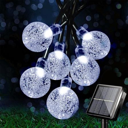 30 LED-valosarja ulkokäyttöön, säänkestävä, 6,5 metriä, 8 vilkkuva