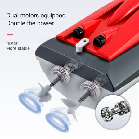 806 2.4G RC-vene Kaukosäätöinen vene 20 km/h Vedenpitävä lelu Nopea RC-vene Kilpavene Lahja lapsille