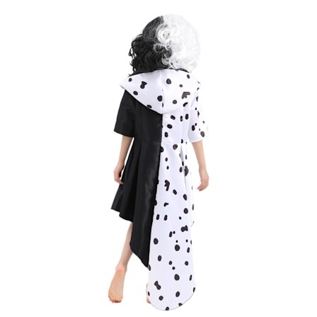 Barn Cruella Deville kostyme Halloween Karneval Cosplay Custom W