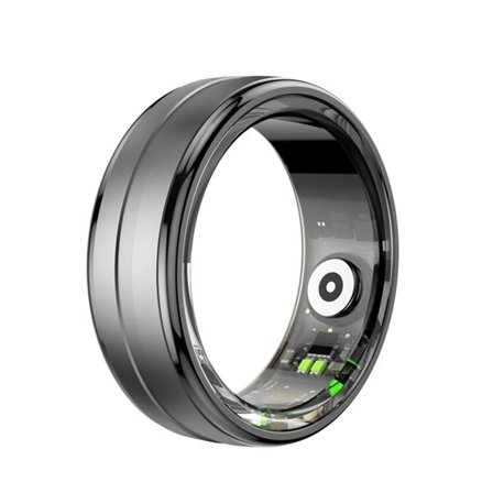 Smart Ring med helseovervåking og treningsmoduser Størrelse 9 - Svart R06