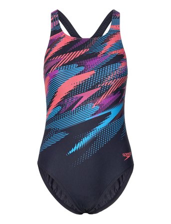 Speedo Womens Digital Printed Medalist 1 Pc - Black - 36