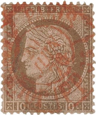 Frankrig 1875 - YT 54 - Stemplet