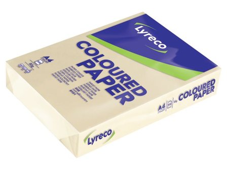 Lyreco Kopieringspapper A4 80g ohålat beige 500/fp - Lyreco - Kontorspapper - Specialpapper - Färgat - A4