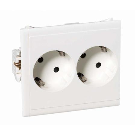 Schneider Electric 5940015 Orjapistorasia 94 x 84 x 39 mm valkoinen, Asennusmateriaali