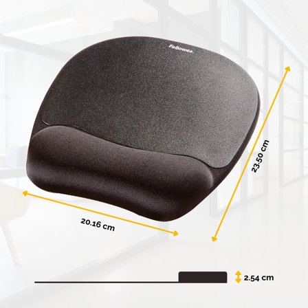 FELLOWES Memory Foam musematte med håndleddsstøtte