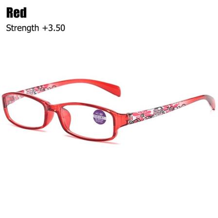 Luku- ja presbyopia-lasit PUNAINEN VOIMAKKUUS +3.50 punainen Voimakkuus +3.50-Voimakkuus +3.50 red Strength +3.50-Strength +3.50