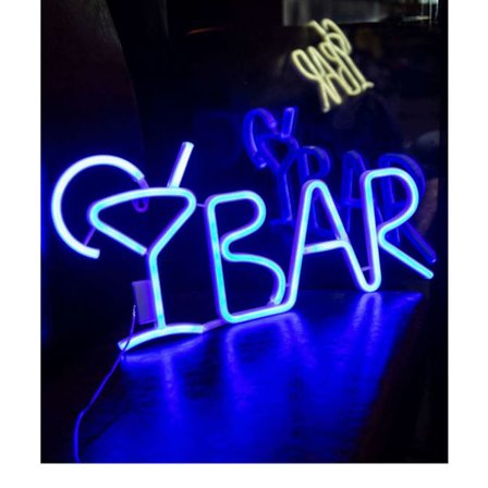 1 st Pretty Bar Neon Light Sign Väggkonst Neonljus för Café Bar C