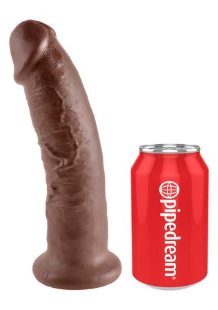 KING COCK 9 INCH BROWN DILDO